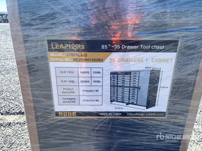 2026 LEAP LT85TC35D 2159mm 85"-35 Drawer Chest Cabinet Tool Box (Unused)