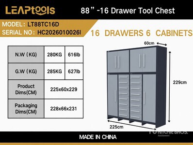 LEAP LT88TC16D Drawer ハンドツール (Unused)