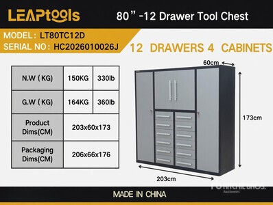 LEAP LT80TC12D Drawer ハンドツール (Unused)