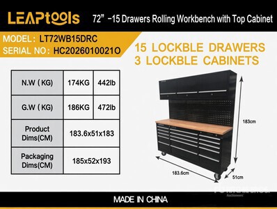 LEAP LT72WB15DRC ベンチ (Unused)