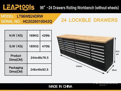 LEAP LT96WB24DRW ベンチ (Unused)