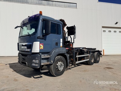 2010 MAN TGS33.360 6x4 6x2 Camion Ampliroll Roll-Off Truck