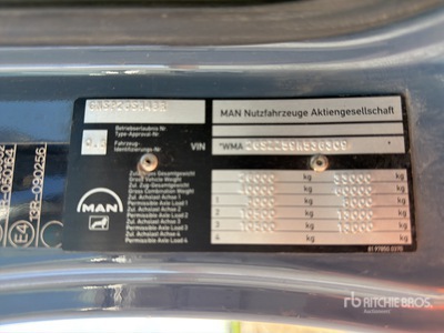 2010 MAN TGS33.360 6x4 6x2 Camion Ampliroll Ciężarówka typu Roll-Off