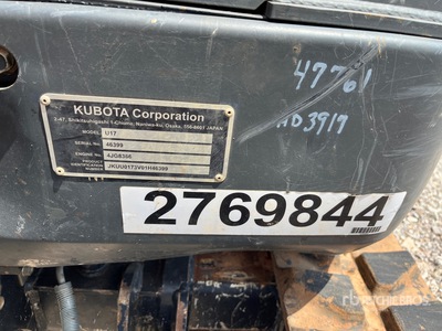 2019 Kubota U17 Minikoparka