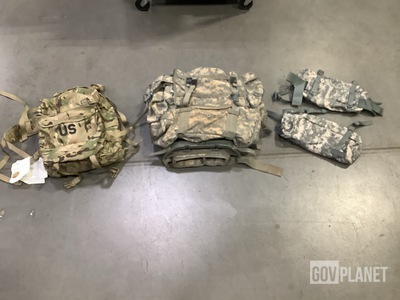 (3) Riflemen Sets, (9) Large Field Pack Sets, (69) Waist Packs & Assorted Items