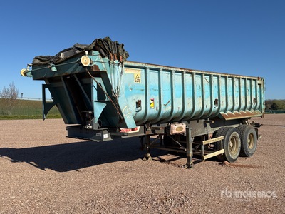 2007 Fruehauf DF33 Semi-Remorque Benne 2 Essieux T/A End Dump Trailer