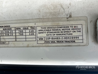 2017 Peterbilt 579 4x2 S/A Day Cab Truck Tractor