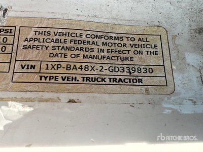 2016 Peterbilt 579 4x2 Tracteur routier