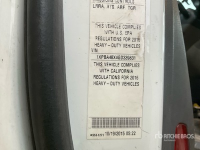 2016 Peterbilt 579 4x2 Tracteur routier