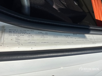 2016 Volvo VNL 4x2 Cabeza Tractora Cabina Corta