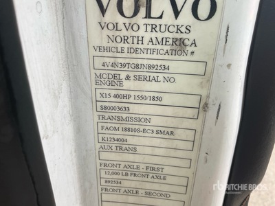 2018 Volvo VNL 4x2 Ciągnik siodłowy z kabiną dzienną S/A