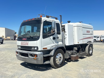 Elgin Crosswind on 2009 GMC T7500 Sweeper Truck