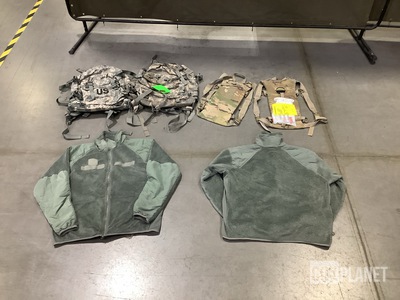 (14) Assault Packs, (64) Hydration System Carriers & Assorted Items