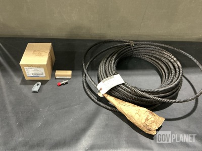 (2) Couplings, (250) Pipe Spacers, (2) Wire Ropes & Assorted Items