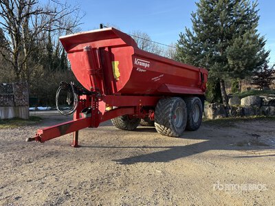 2021 Krampe K2 T/A Remorque Benne TP 2 Essieux End Dump Trailer