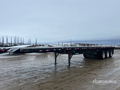 2009 Doepker 48 ft Tri/A Flatbed Oilfield Trailer
