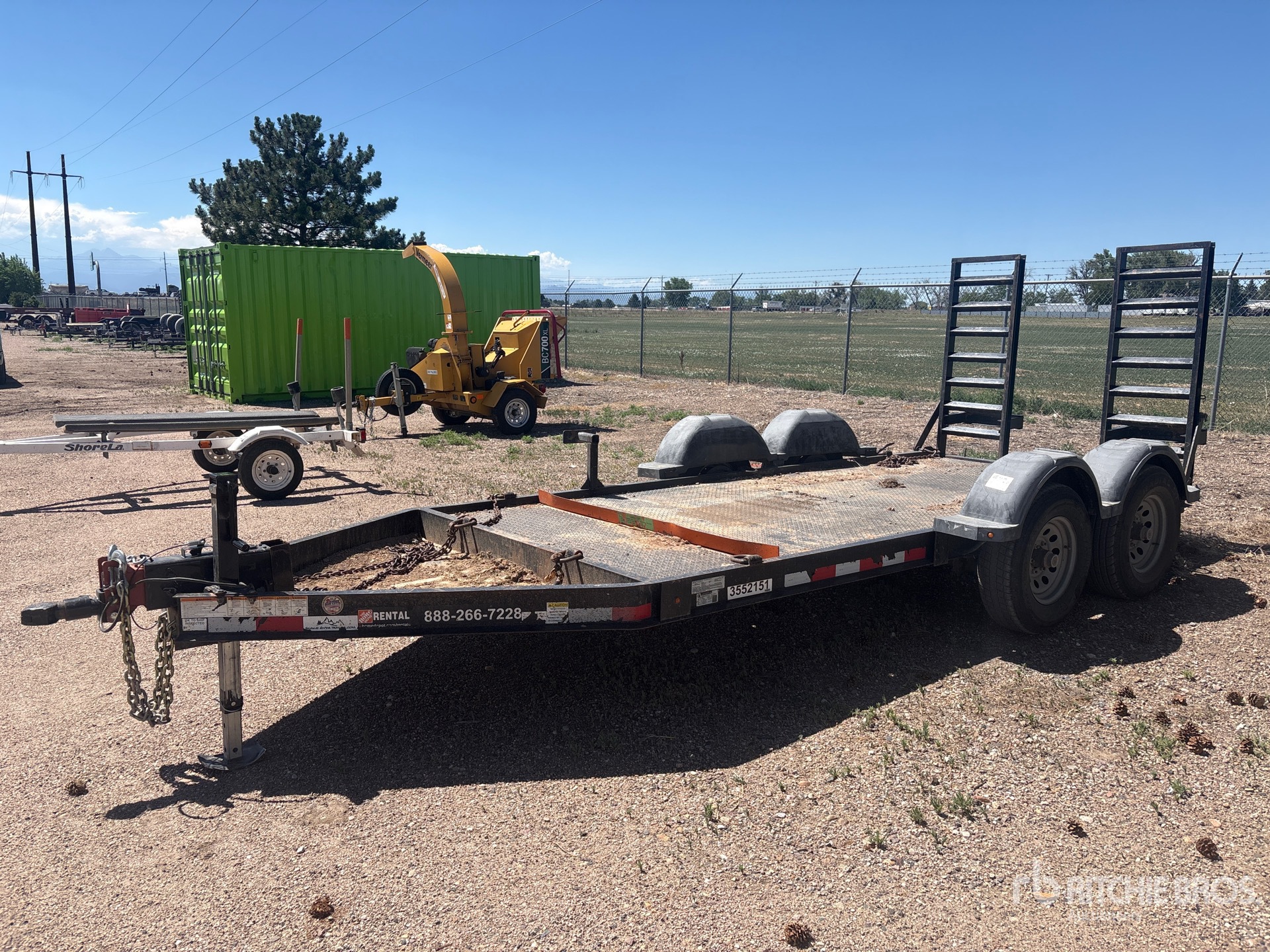2019 Snake River 14 ft T/A Equipment Trailer