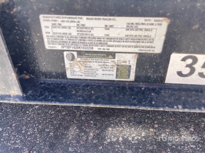 2019 Snake River 14 ft T/A Equipment Trailer