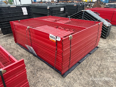 Quantity of (30) Canex 7 ft 5 in x 5 ft 10 in Powder Coated Site Fence (Unused)