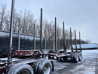 2000 Temisco 27 ft T/A Super B-Train Pup Log Trailer