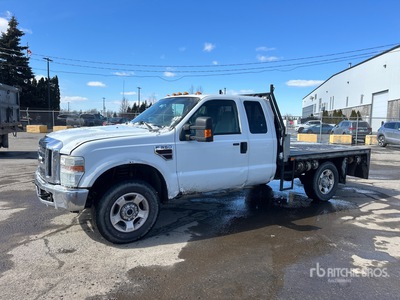 2008 Ford F-350 XLT 4x4 Extended Cab Flatbed Truck