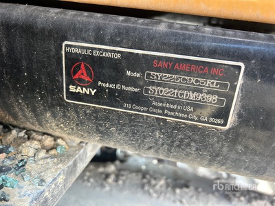 2023 Sany SY225C Tracked Excavator