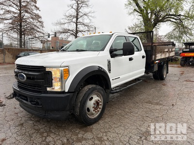 2017 Ford F-550 XL 4x4 Crew Cab Flatbed Truck