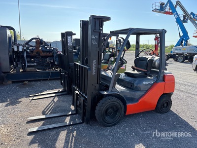2020 Toyota 8FGU25 4500 lb Pneumatic Tire Forklift