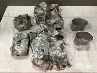 (52) Sustainment Pouches, (42) Water Canteen Cups & Assorted Items