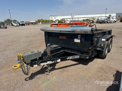 2020 Felling FT-10DT-HD 10 ft T/A Remolque Bañera Ligero