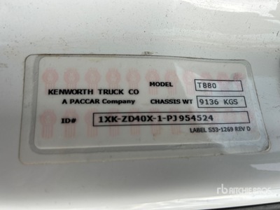2023 Kenworth T880 6x4 Tracteur Routier