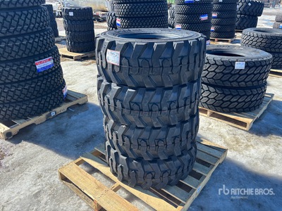 Quantity of (4) 12-16.5 skid Steer Tires Reifen (Unused)