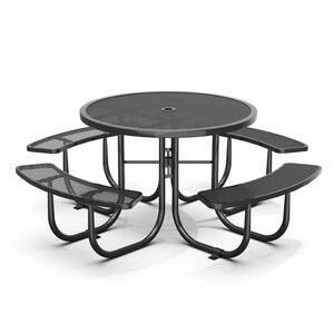 Chery Life Round picnic table with umbrella hole Bl Varios, tienda, almacen, consumidor (Unused)