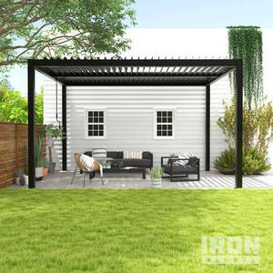 Chery Industrial Aluminum Pergola Kit w/ Adjustable Roof (Unused)