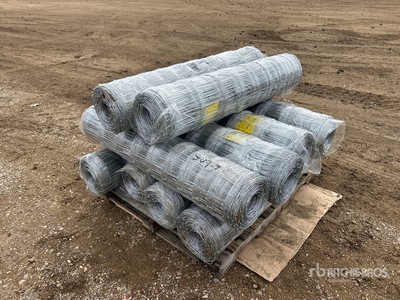 Quantity of (10) 2025 BYT FFC762 330 ft x 4 ft Galvanized Fencing (Unused)