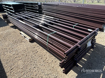 Quantity of (12) 2025 BYT HDALYPNL16 16 ft x 5 ft 10 in Livestock Panel (Unused)