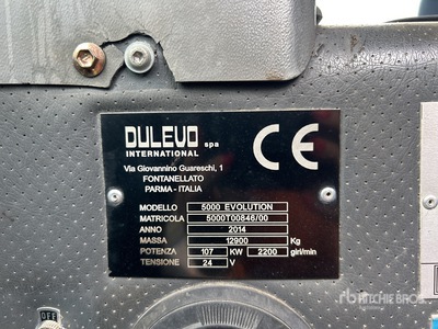 2014 Dulevo 5000 Evolution Sweeper Truck