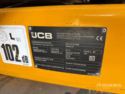 2019 JCB 220XL4F Pelle Sur Chenilles Tracked Excavator