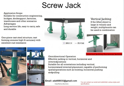 Quantity of 2026 OKG SJ10&SJ16&SJ25&SJ32&SJ50 Screw Jack set Wagenheber (Unused)