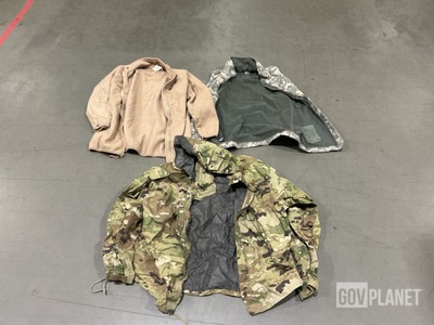 (1) Flame Resistant Vest, (34) Wet Weather Jackets & Assorted Items