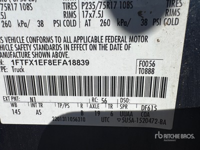 2014 Ford F-150 4x4 Extended Cab Ophalen