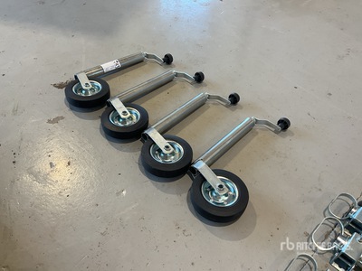 Quantity of (4) 60mm Jockey Wheels (Unused)