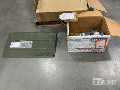 (38) Roller Cups, (6) Access Covers, (1) Electrical Motor & Assorted Items