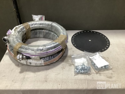 (5) Couplings, (9) Flang Diaphragms, (2) Hose Assemblies & Assorted Items