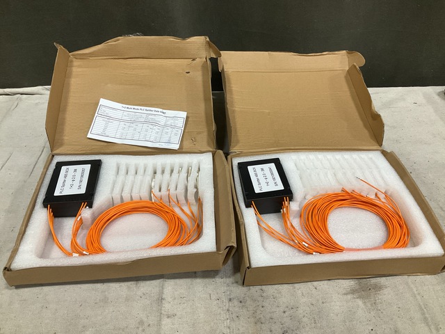(68) PLCB-1X2-MM50-LC-3M Fiber Optic Splitters (68) PLCB-1X2-MM50-LC-3M Fiber Optic Splitters
