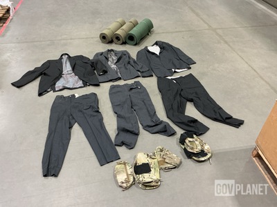 (4) Individual Equipment Pouches, (8) Assorted Men's Clothing & Assorted Items