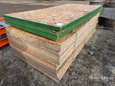 Quantity of (35) 4 ft x 8 ft (1 in Thick) Plywood (Unused)