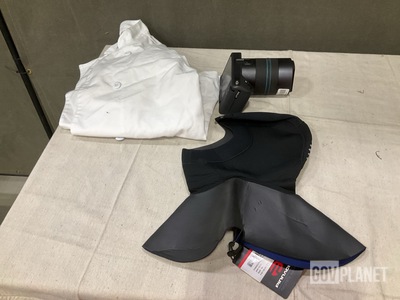 (1) Camera, (5) Food Service Smocks, (1) Hood & Assorted Items