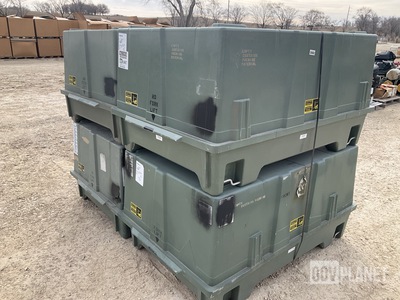 (4) Plastics Research 103060-101 Shipping & Storage Containers