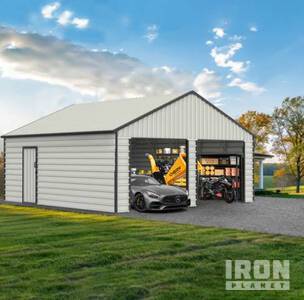 Chery Industrial Douxbebe Metal Shed 23x22FT DOUMS2322CR01 Magazzino (Unused)